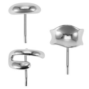 3 Pcs Ponytail Buckle Strong Hold Decorative Hair Jaw Clips Silver Tone